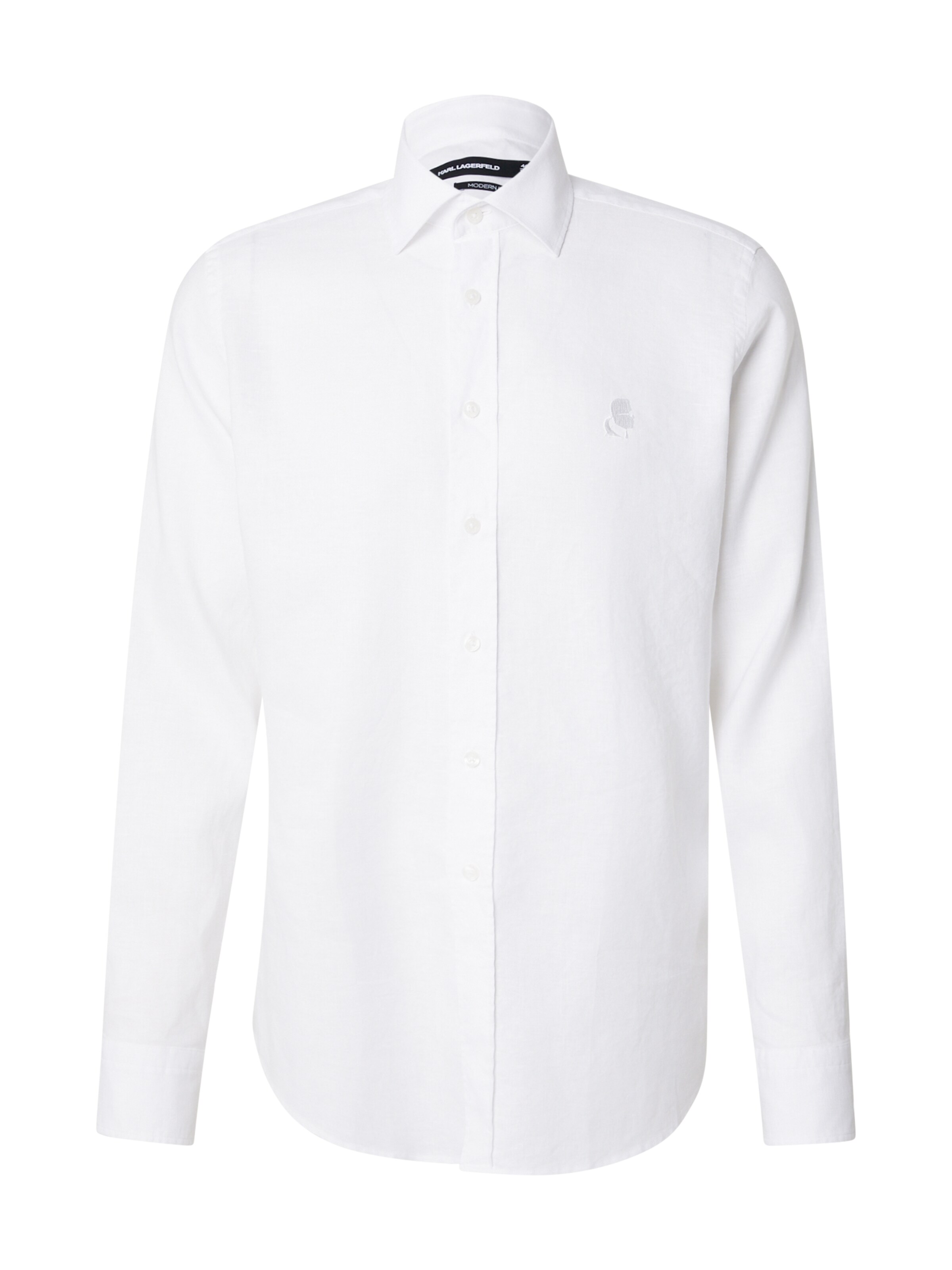 Karl Lagerfeld Button Up Shirt in S-M in White, Item view