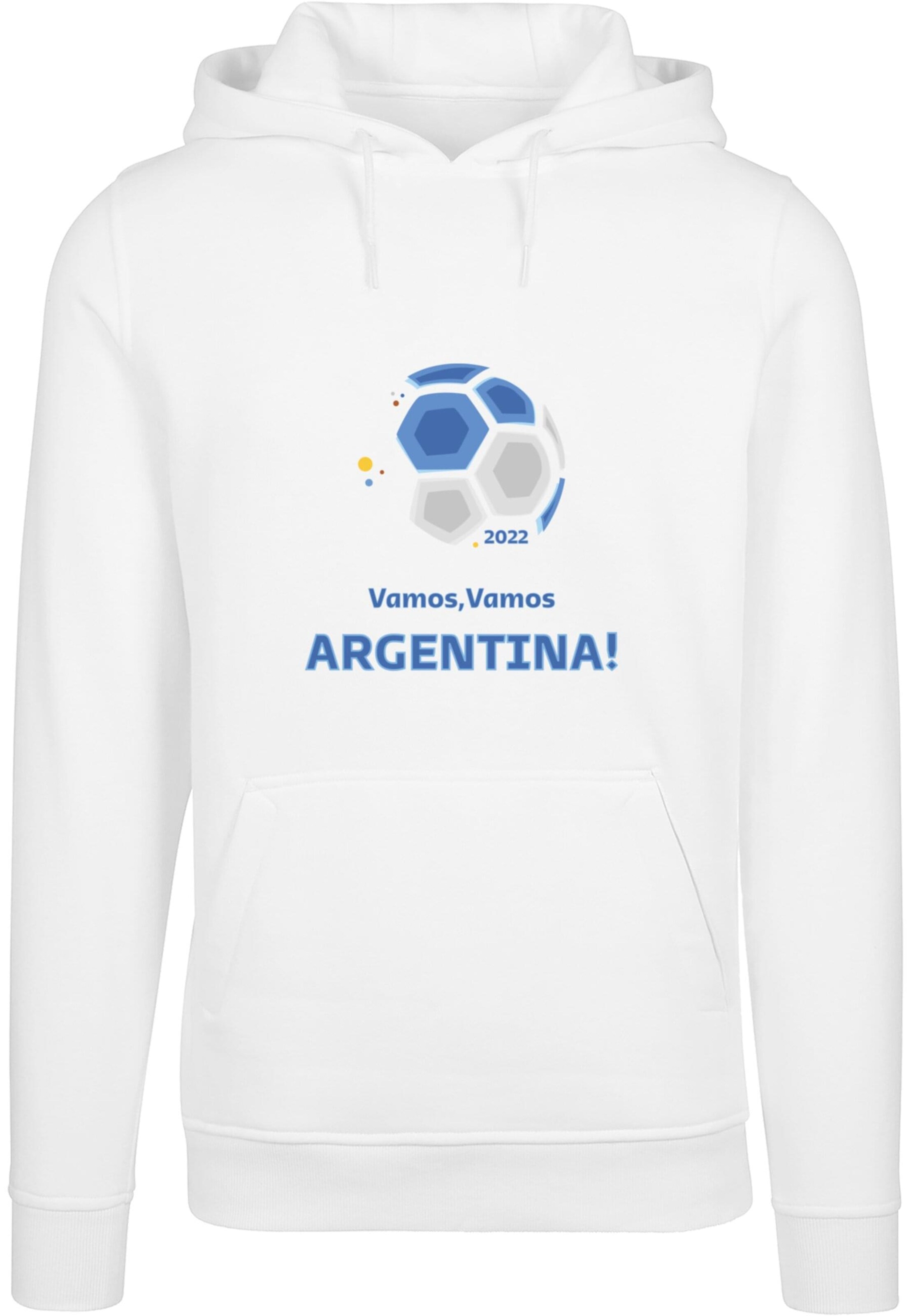 Sweat-shirt ' Vamos Vamos Argentina' Merchcode en blanc : devant