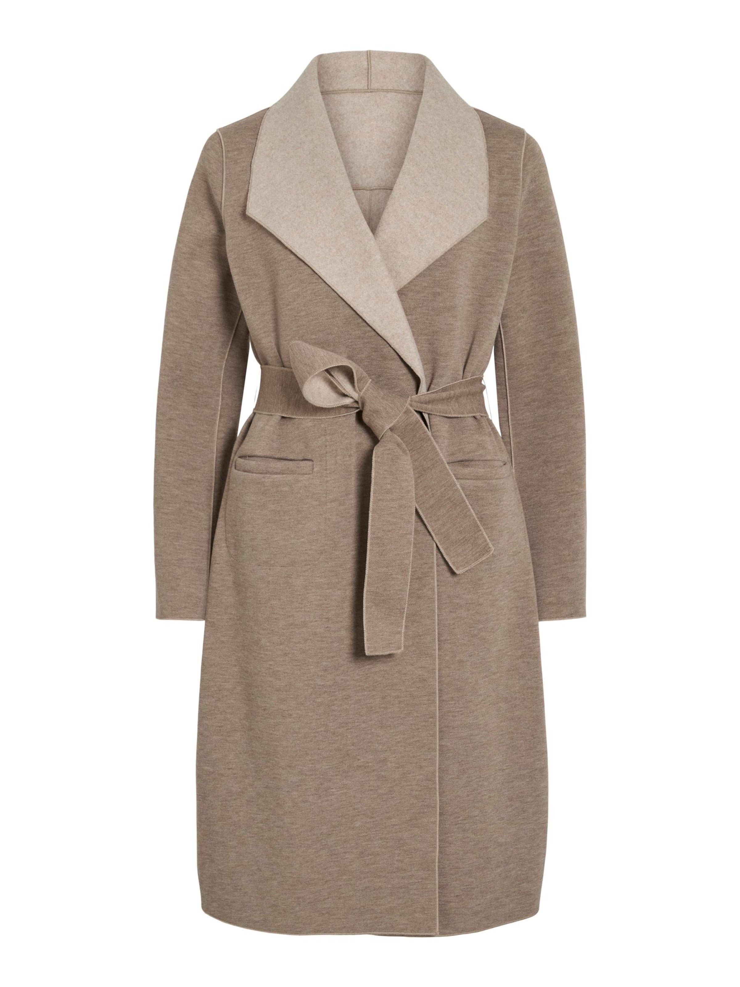 VILA Between-Seasons Coat 'VIJuice' in Grey: front