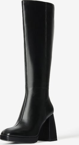 Bottes Bershka en noir : devant