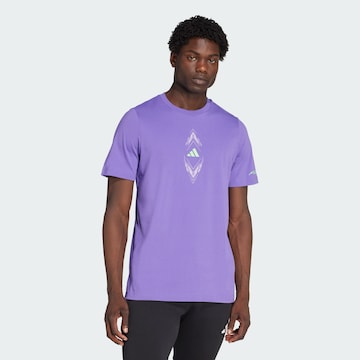 ADIDAS PERFORMANCE - Camiseta funcional 'F50' en lila: frente