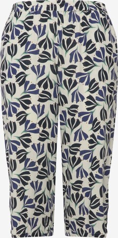 Ulla Popken Slimfit Broek in Blauw: voorkant