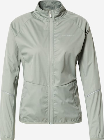 ENDURANCE Athletic Jacket 'Elving' in Green: front