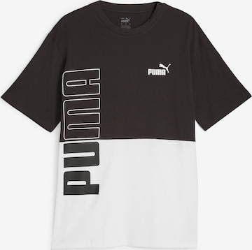 PUMA - Camiseta funcional 'Power' en negro: frente