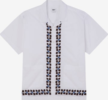 Coupe regular Chemise Obey en blanc : devant