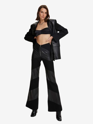 NOCTURNE Flared Pants in Black