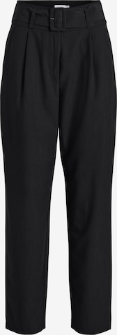 VILA Pleat-Front Pants 'BILYANA' in Black: front