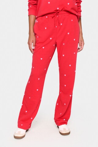 SAINT TROPEZ Regular Trousers 'Dagna' in Red: front