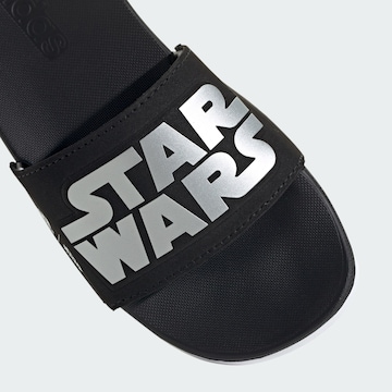 ADIDAS SPORTSWEAR Beach & Pool Shoes 'Adilette Star Wars' in Black