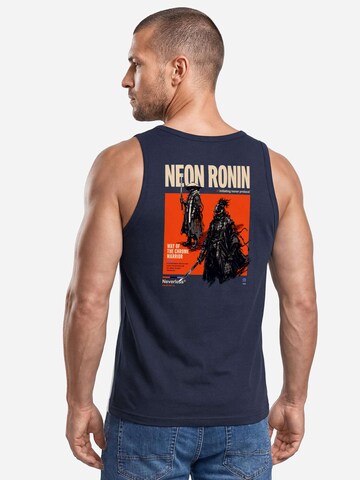 Neverless Shirt 'Neon Ronin' in Blue