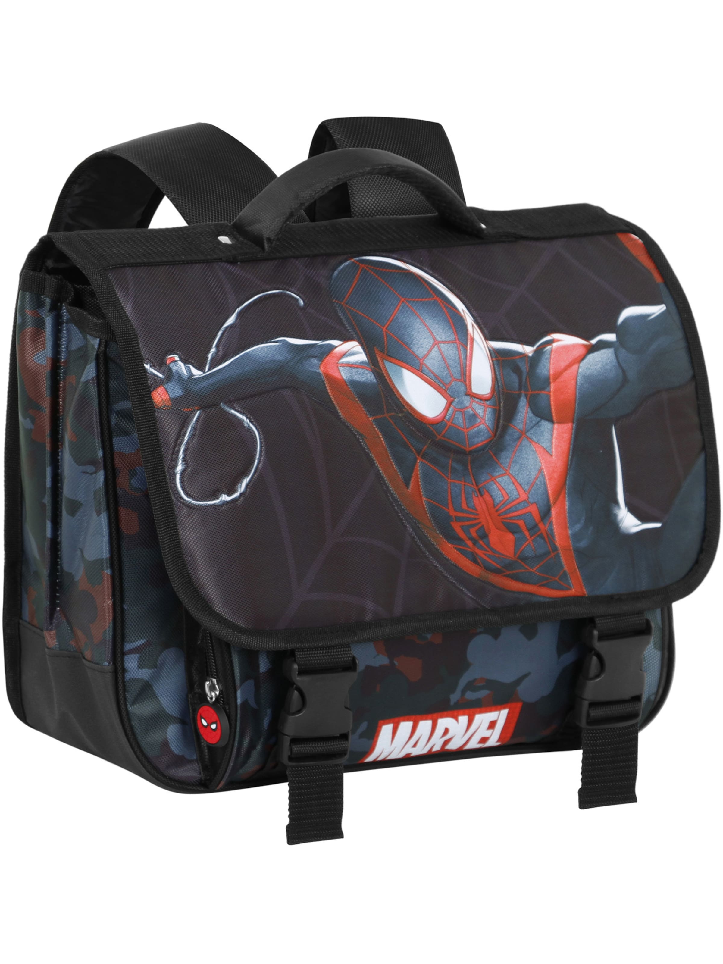 marvel Backpack 'Spiderman Miles-Cartable 2.0' in Black