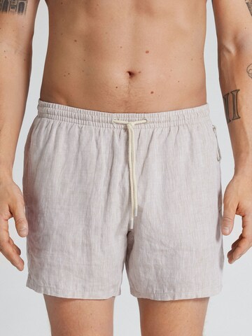 IUMAN Intimissimi Swim Trunks in Beige: front