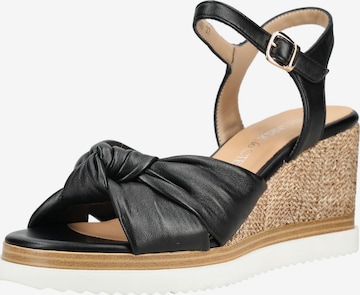 Sandalo di Regarde le Ciel in nero: frontale