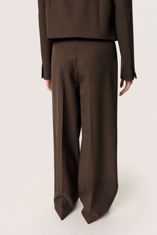 SOAKED IN LUXURY Wide leg Pants in Brown