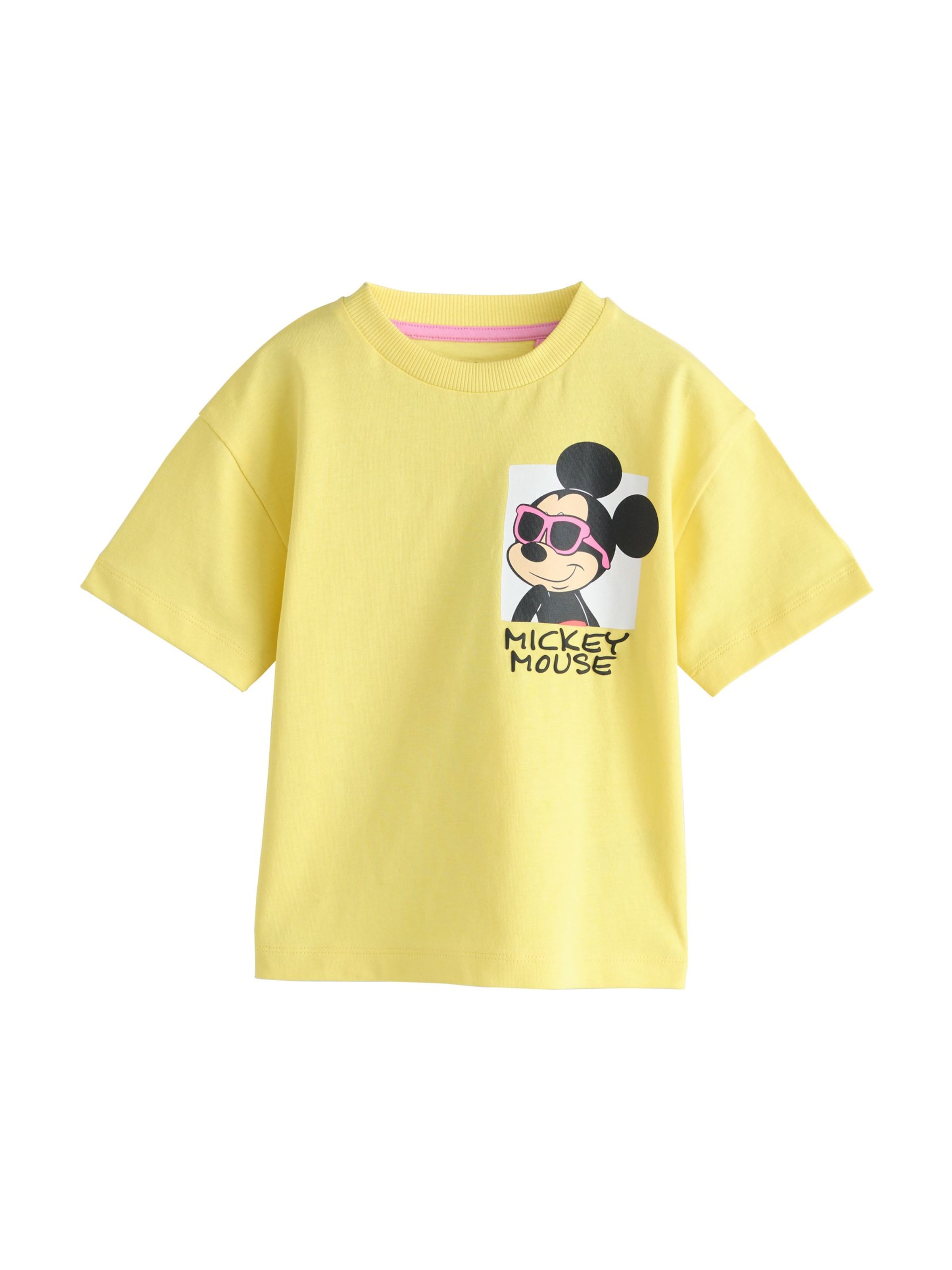Next Shirt 'Mickey Mouse' in Yellow: front