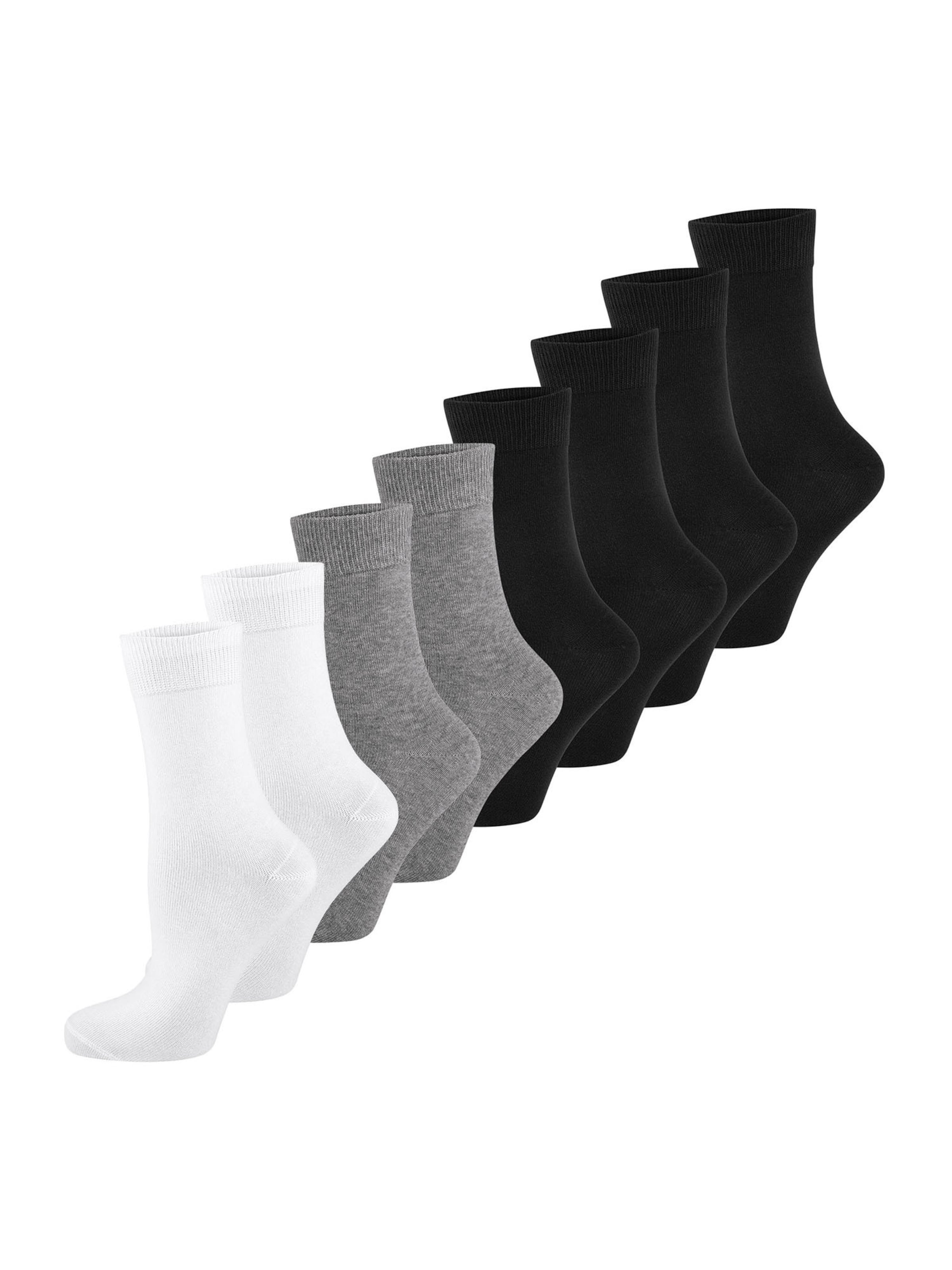 Nur Die - Meias ' Classic Komfortbund ' em cinzento: frente