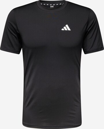 ADIDAS PERFORMANCE Performance shirt 'Essentials' in Black: front