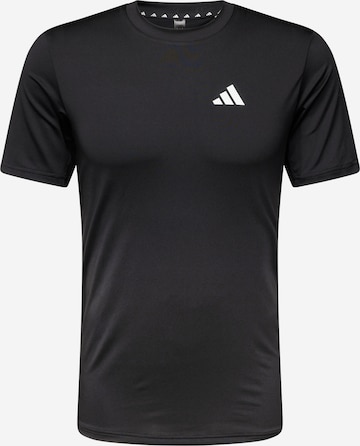 T-Shirt fonctionnel 'Essentials' ADIDAS PERFORMANCE en noir : devant