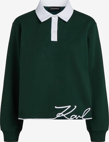 Sweat-shirt Karl Lagerfeld en vert : devant