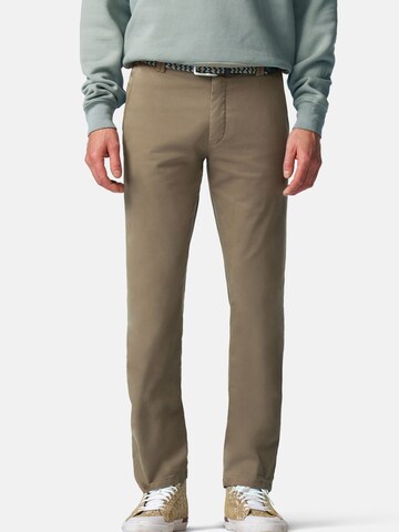 MEYER Regular Chino Pants 'Bonn' in Beige: front