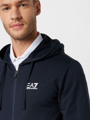 Veste de survêtement EA7 Emporio Armani en bleu