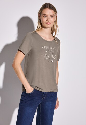 STREET ONE Shirt in Brown: front