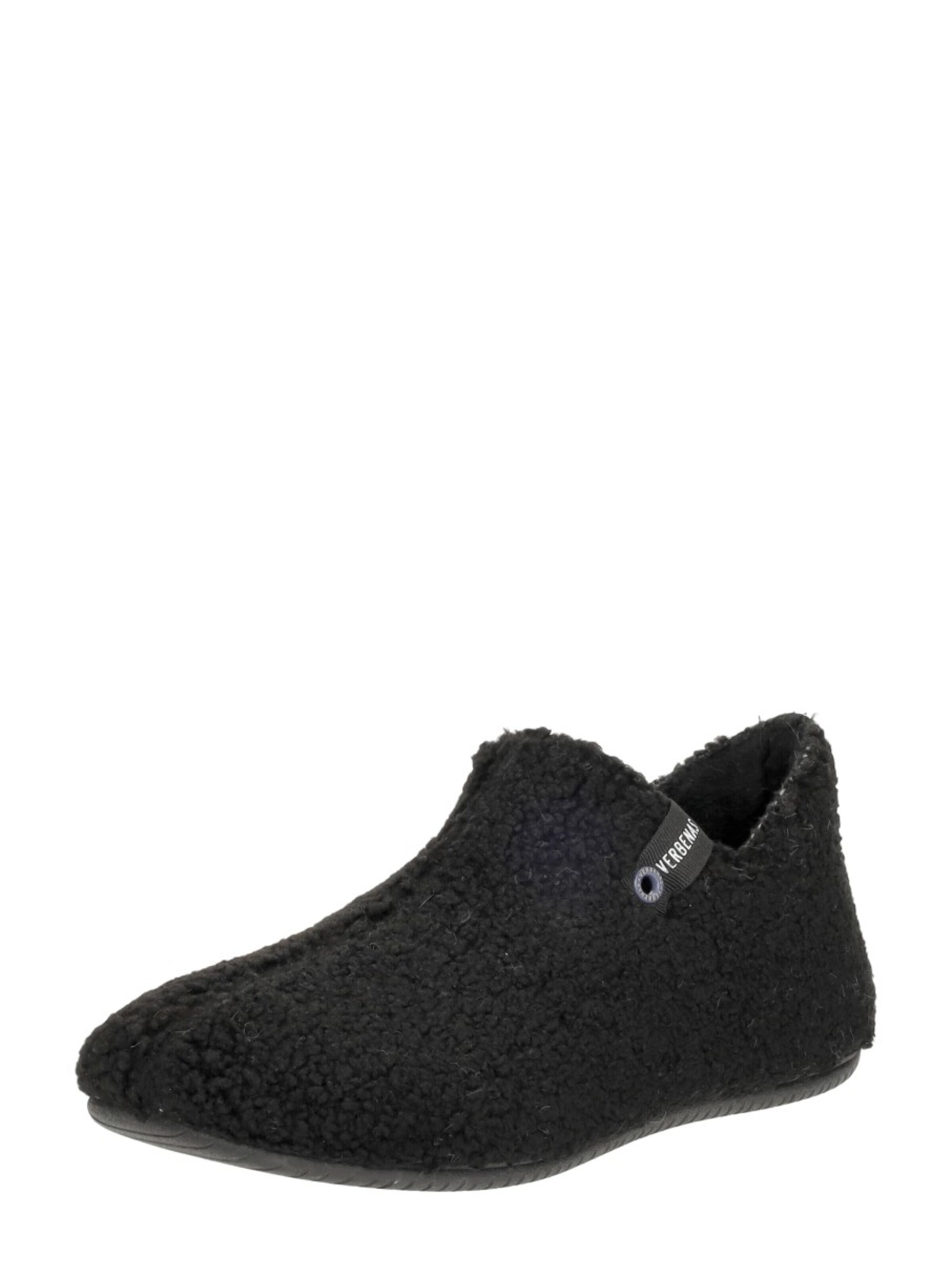 VERBENAS Huisschoenen 'Yoi' in Zwart: voorkant