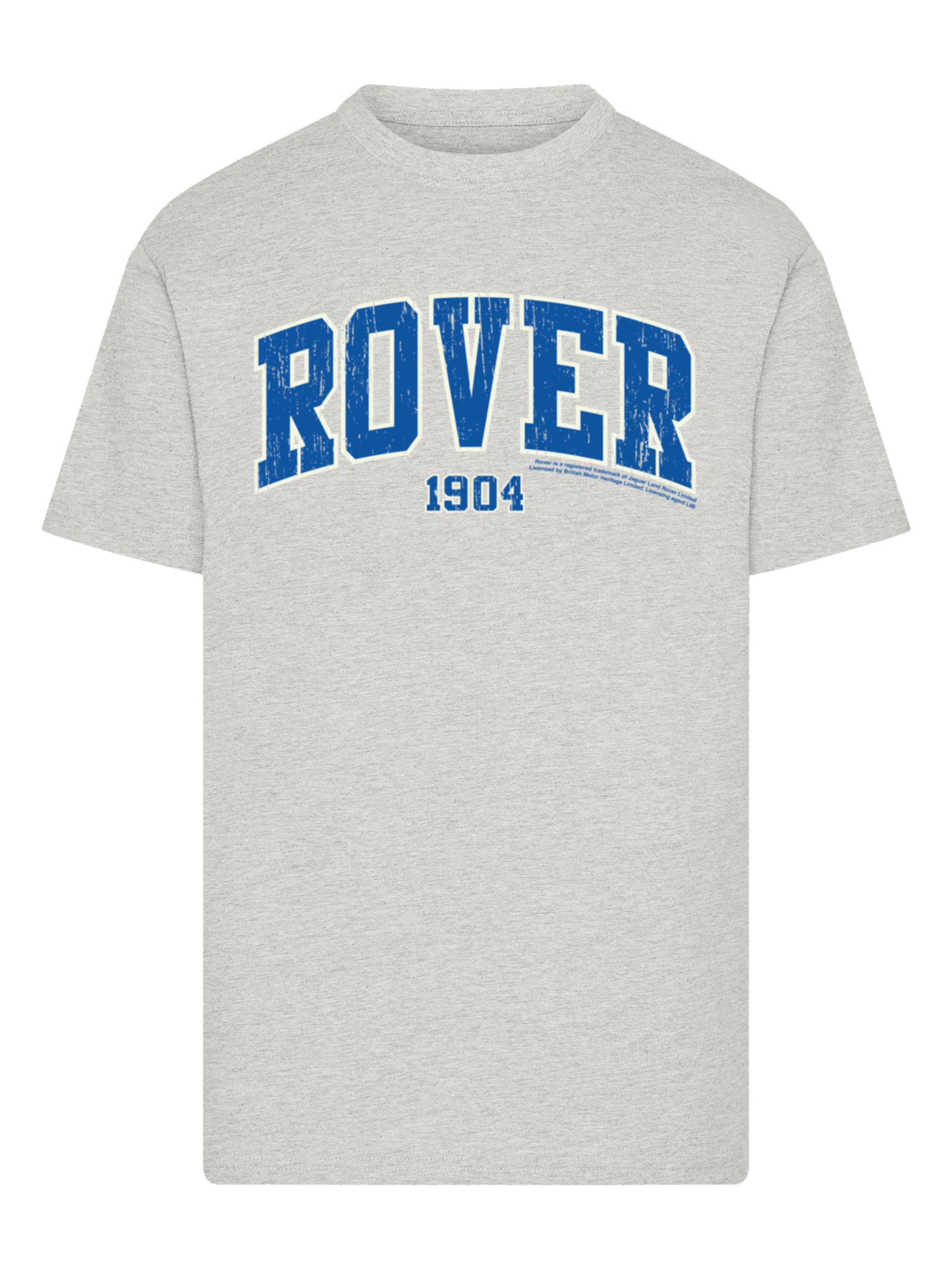 F4NT4STIC Shirt 'British Motor Heritage Rover Car 1904 College' in Grey: front