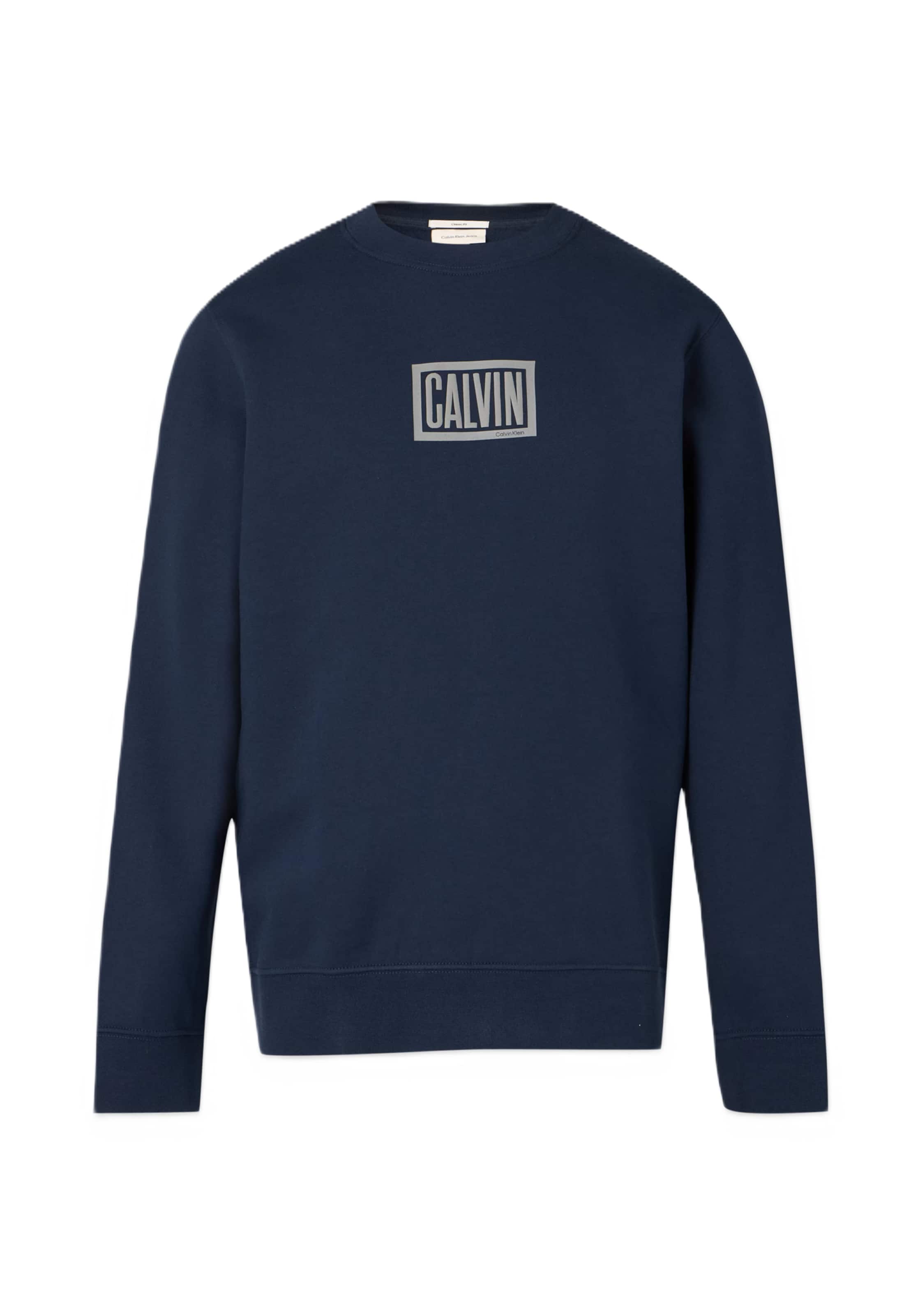 Calvin Klein Jeans Sweatshirt in Blau: Vorderseite