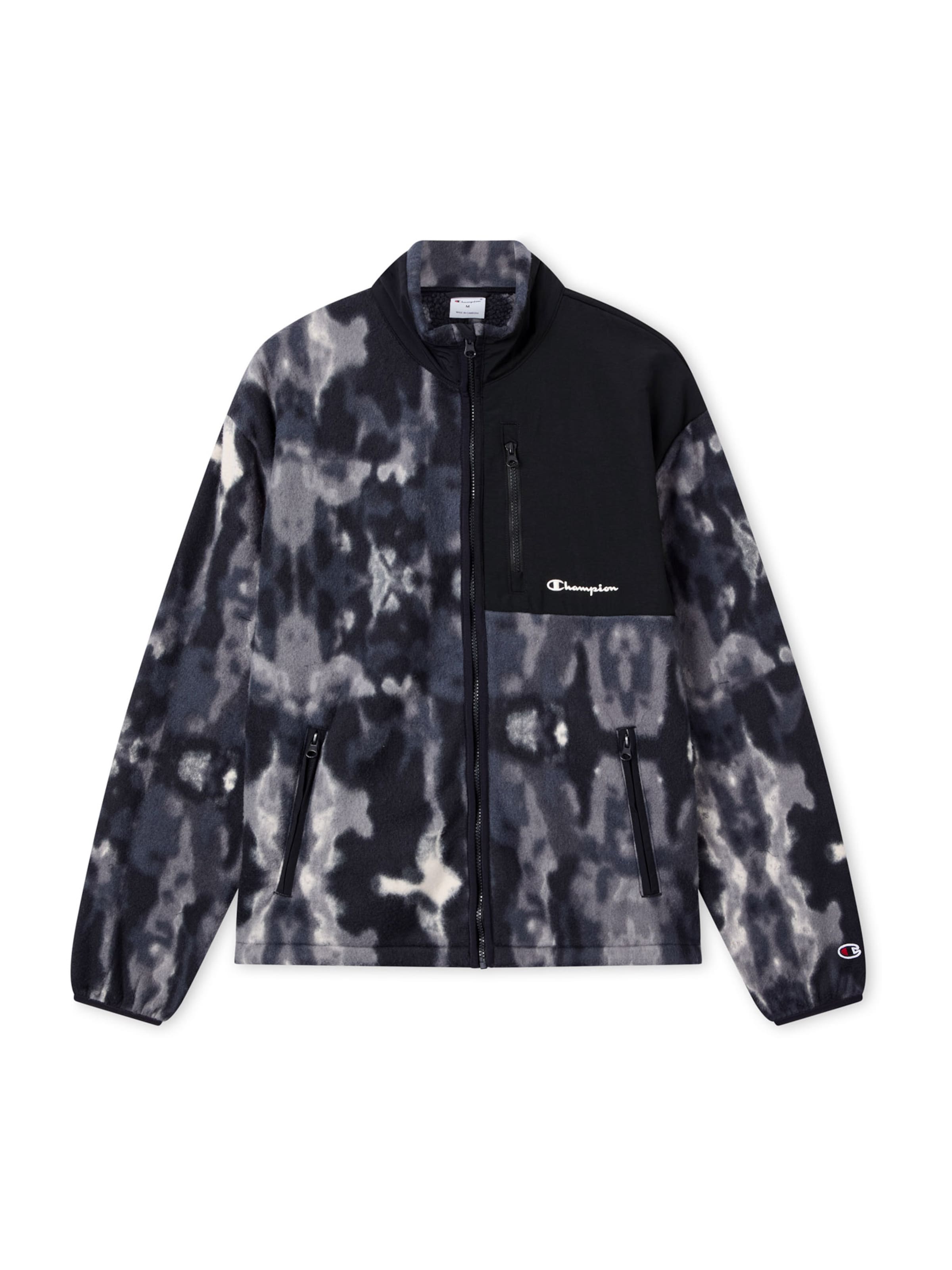 Champion Fleece jas in Grijs: voorkant