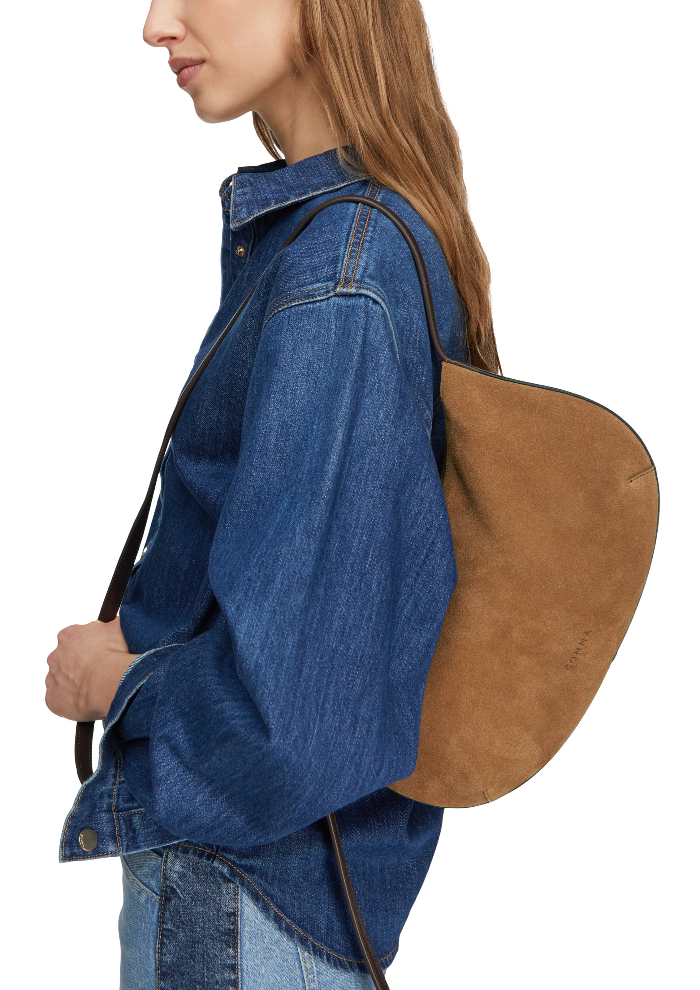 Sac à bandoulière COMMA en marron
