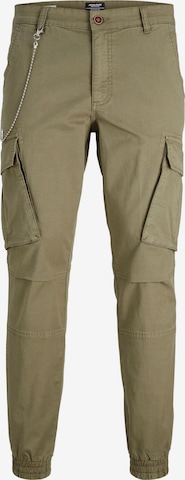 Pantaloni cargo 'MARCO LORENZO' di JACK & JONES in verde: frontale