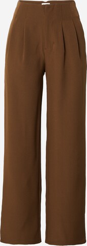 LeGer by Lena Gercke Wide leg Pleat-Front Pants 'Shanice' in Brown: front