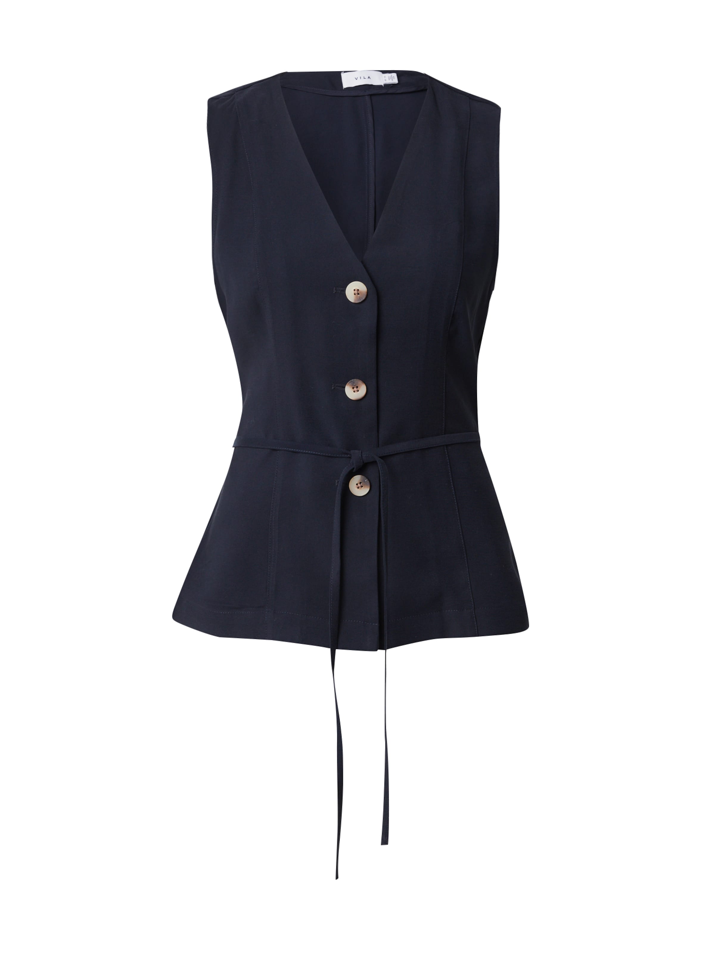 VILA Γιλέκο κουστουμιού 'VIKAVINA' σε μαύρο: μπροστά