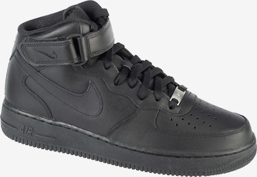 Baskets basses 'Air Force 1 Mid 07' NIKE en noir : devant