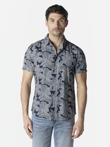 KOROSHI - Ajuste regular Camisa en azul: frente