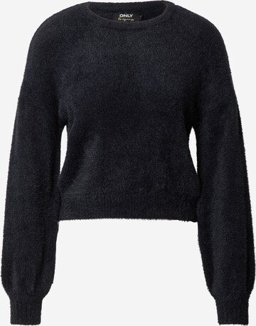 ONLY Sweater 'Piumo' in Black: front