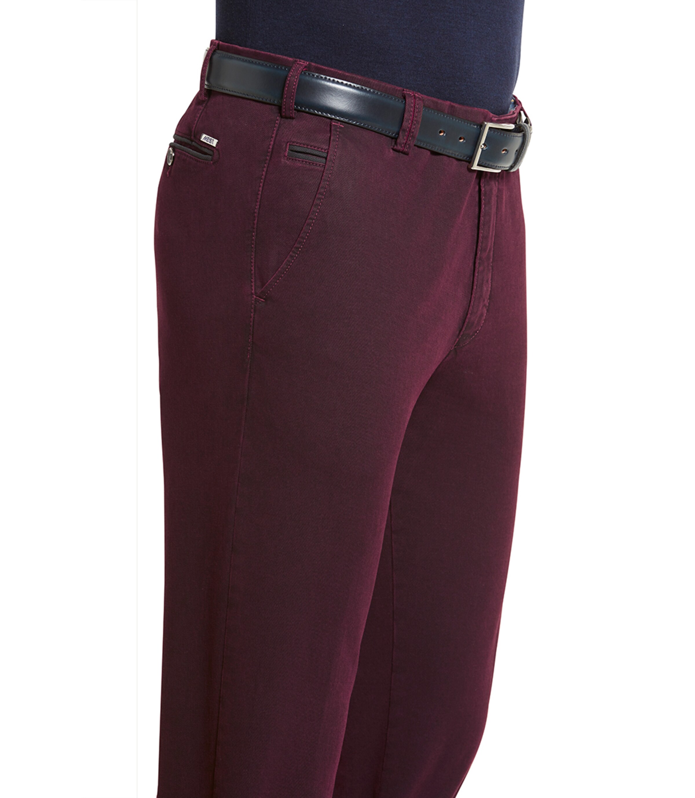 Meyer Hosen Regular Chino Pants in Purple