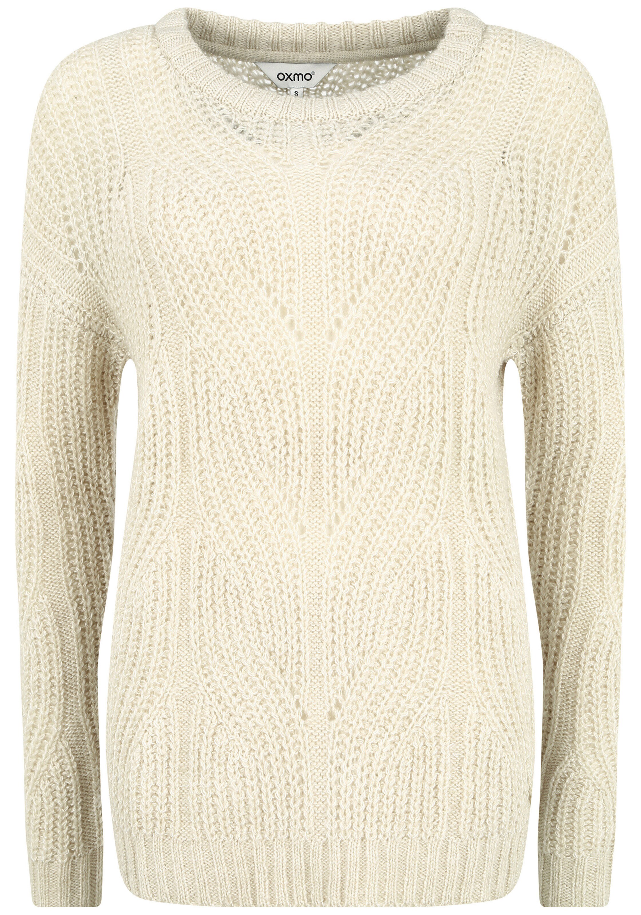 Oxmo Trui 'Chiara' in Beige: voorkant