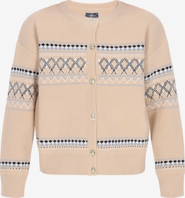 Cardigan DreiMaster Maritim en beige : devant