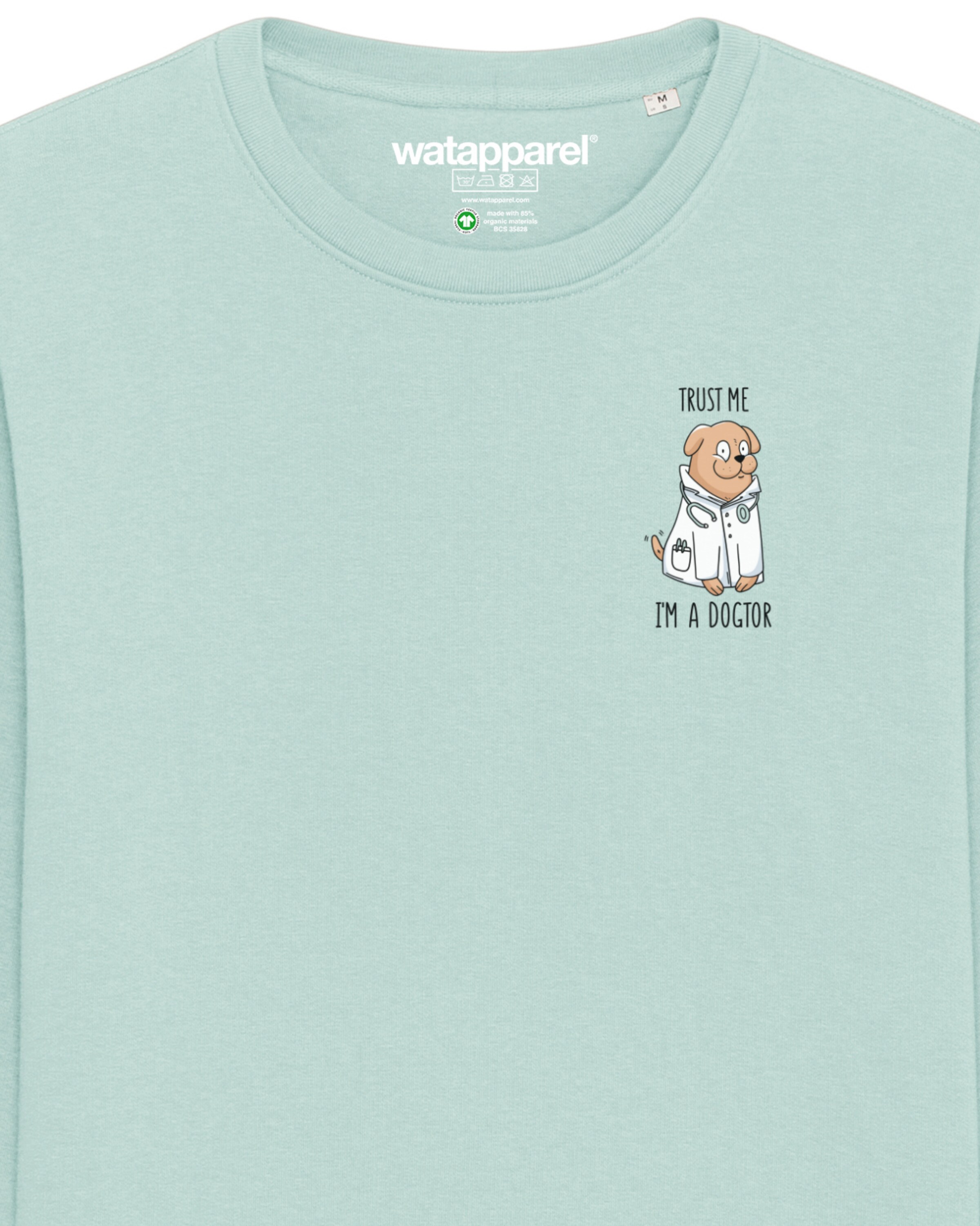Watapparel Sweatshirt ' Dogtor ' in Blau