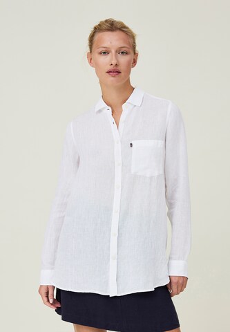 Lexington Blouse 'Isa' in Wit: voorkant