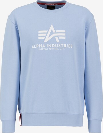 ALPHA INDUSTRIES Sweatshirt in Blauw: voorkant