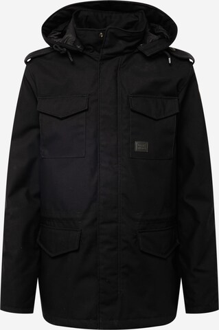 Parka d’hiver 'Darren' Vintage Industries en noir : devant