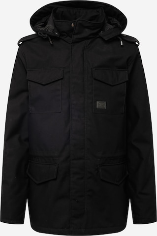 Vintage Industries Zimska jakna 'Darren' | črna barva: sprednja stran