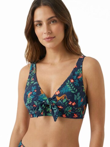 BONVERANO Klassisch Bikini 'Damen High Waist Bikini Set mit Twist und Print'‌‌‌‌‌ in Mischfarben