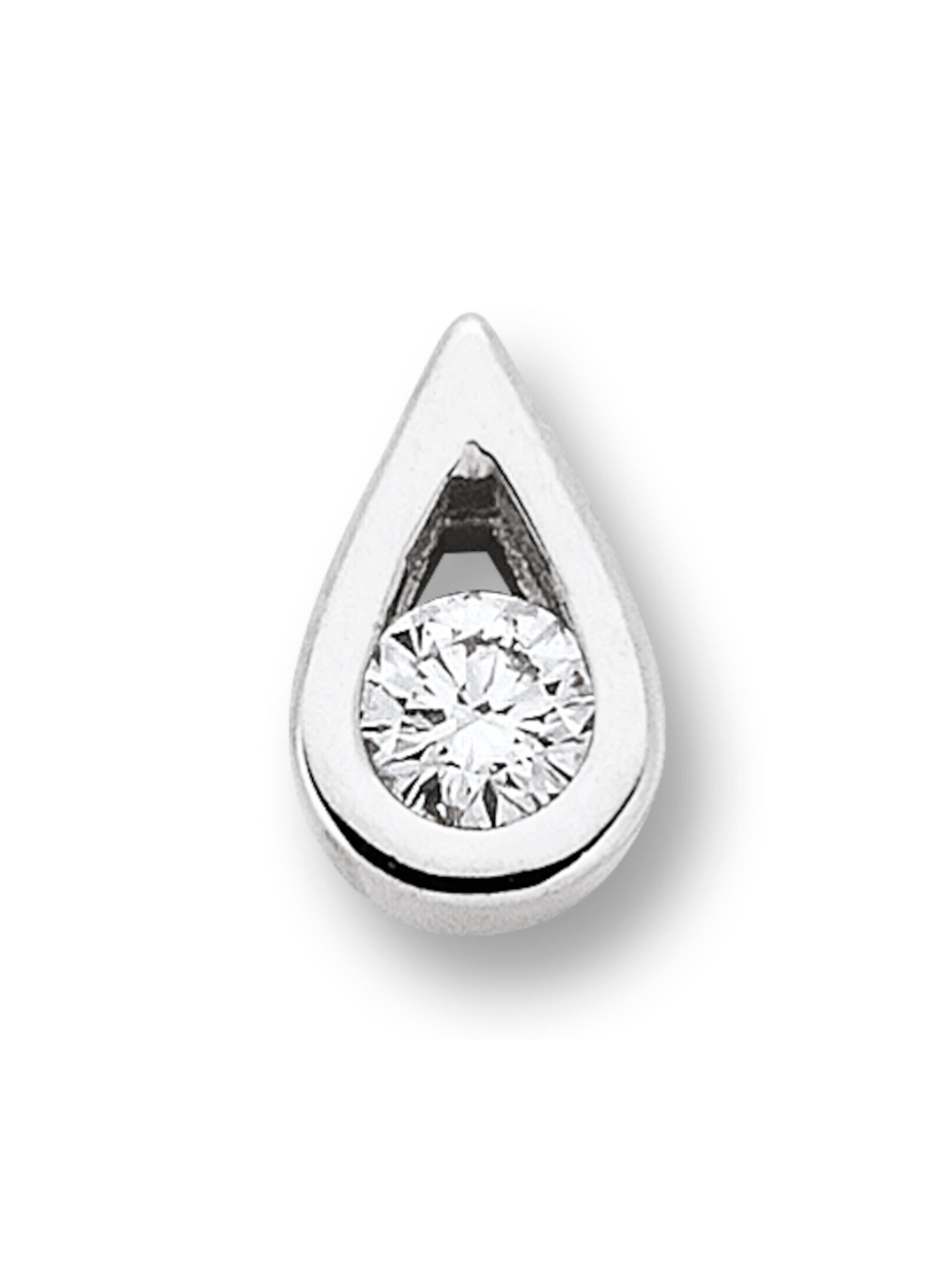 ONE ELEMENT Anhänger 'Tropfen' in Silber: Vorderseite