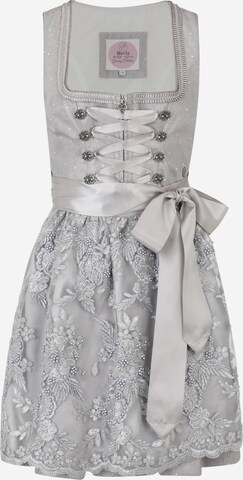 MARJO Dirndl 'Wendi' in Silver: front