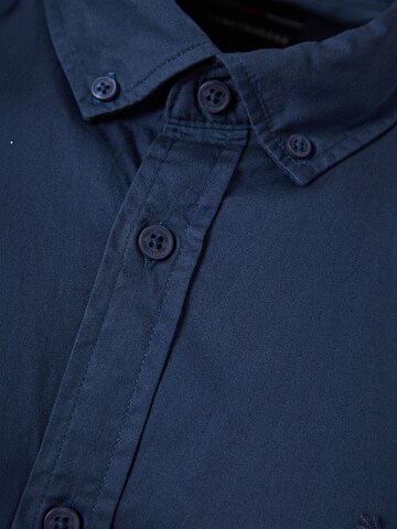 Coupe regular Chemise Funky Buddha en bleu