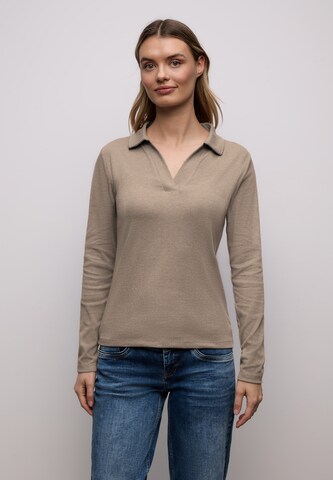 STREET ONE Shirt in Brown: front